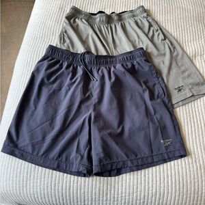 Reebok Men's Gray and Black Shorts. Size L. Good shape. Bundle.